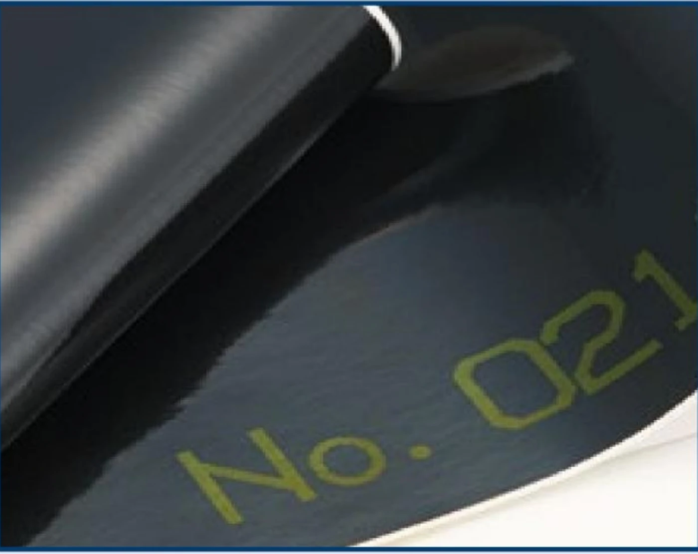 Laser marking on flexible plastic film — date and lot